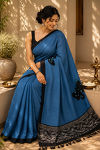 Linen-Cotton mix saree