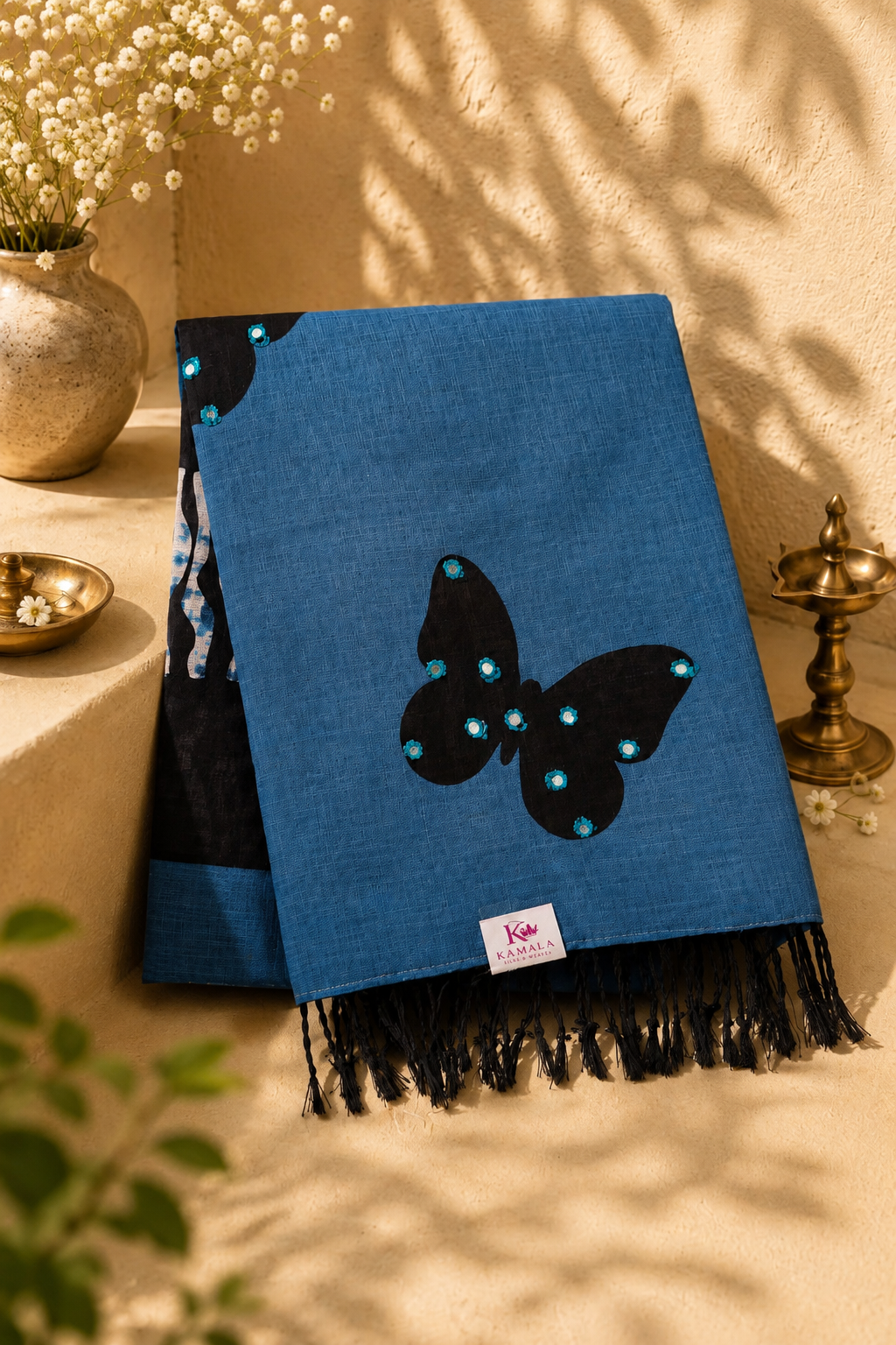 Linen-Cotton mix saree