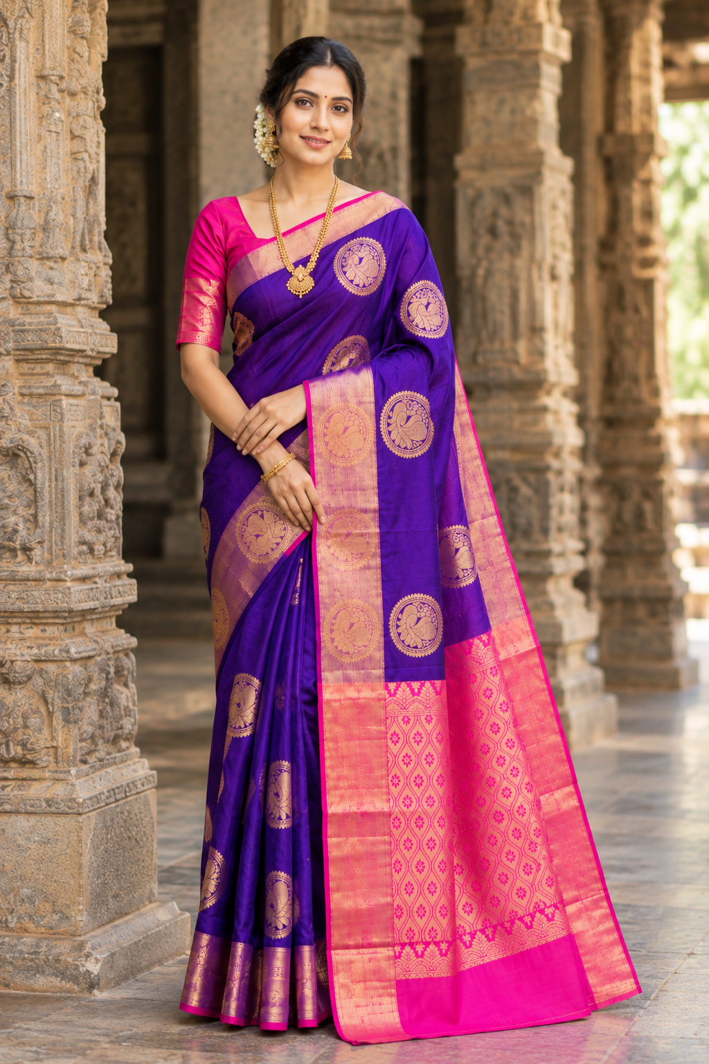 Chanderi Kuppadam Rich Silk Cotton Sarees-       [Available in 11 different combos]
