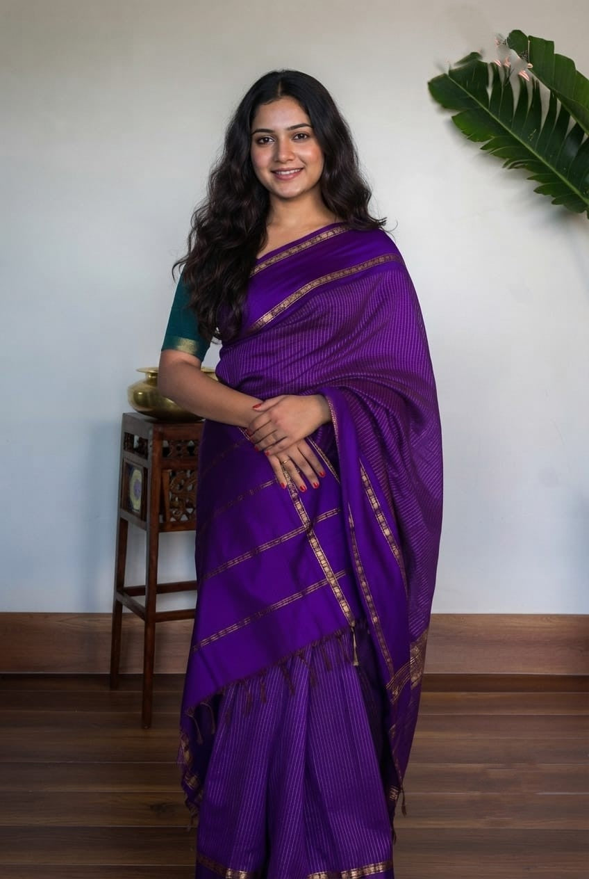 Arani checked cotton sarees