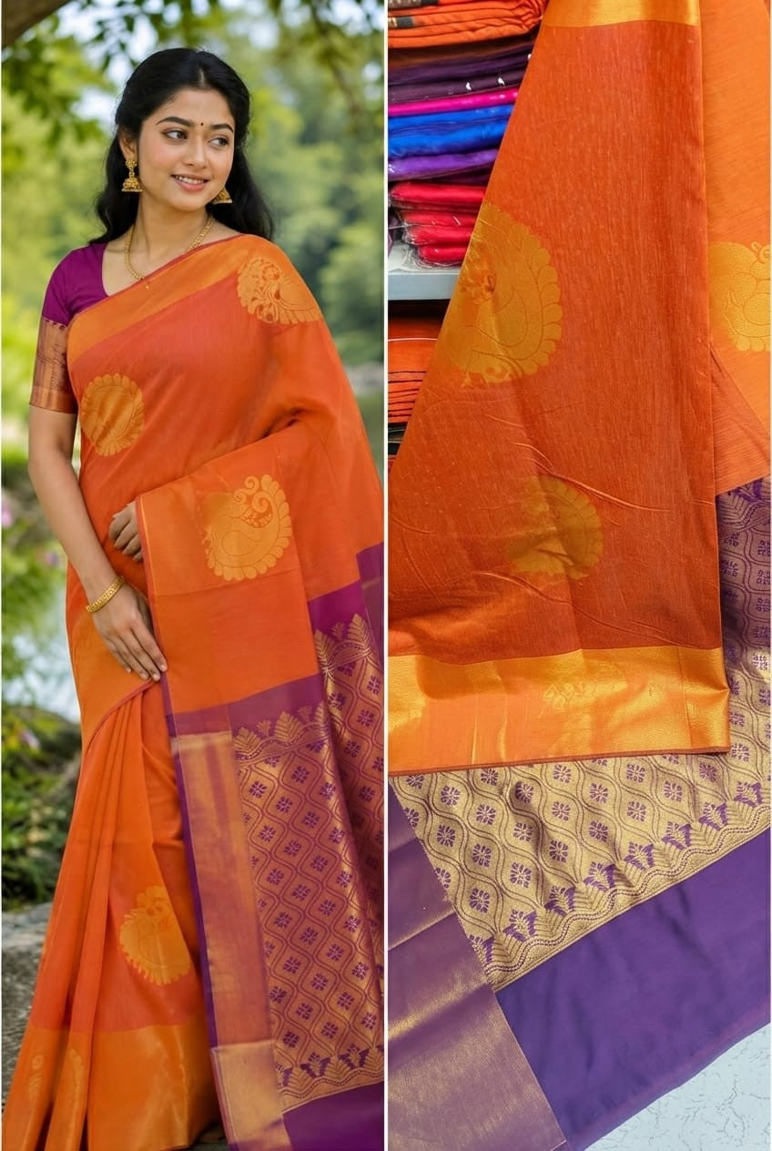 Chanderi Kuppadam Rich Silk Cotton Sarees