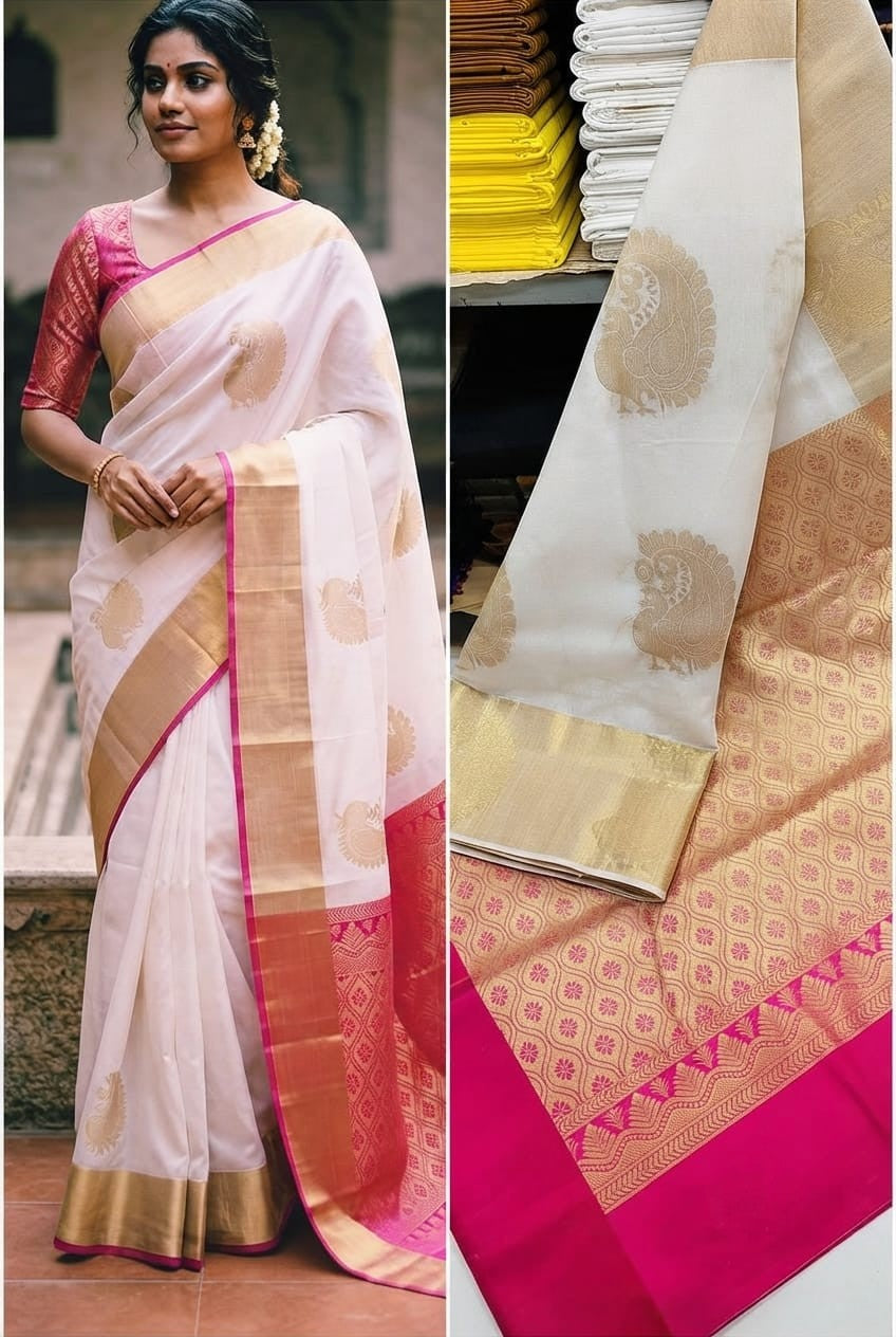 Chanderi Kuppadam Rich Silk Cotton Sarees