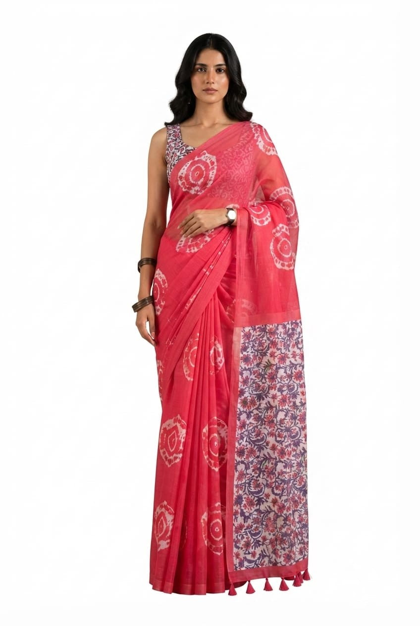 PURE LINEN COTTON SAREES