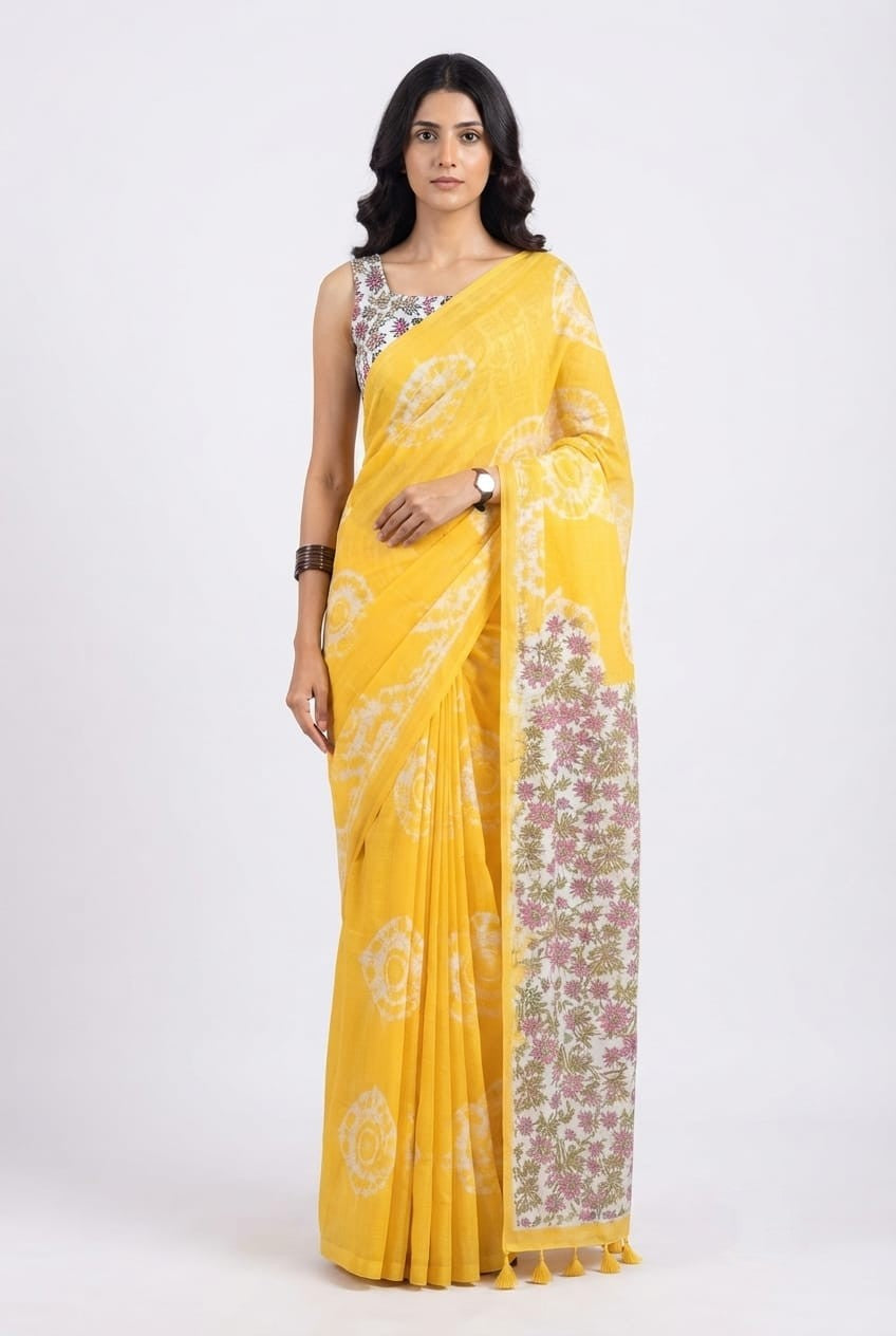 PURE LINEN COTTON SAREES