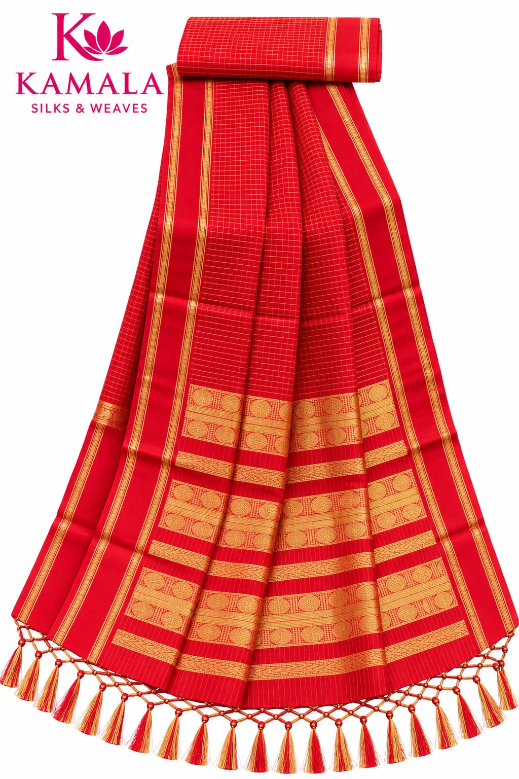Navaratri collection- RED  (3 Sarees)