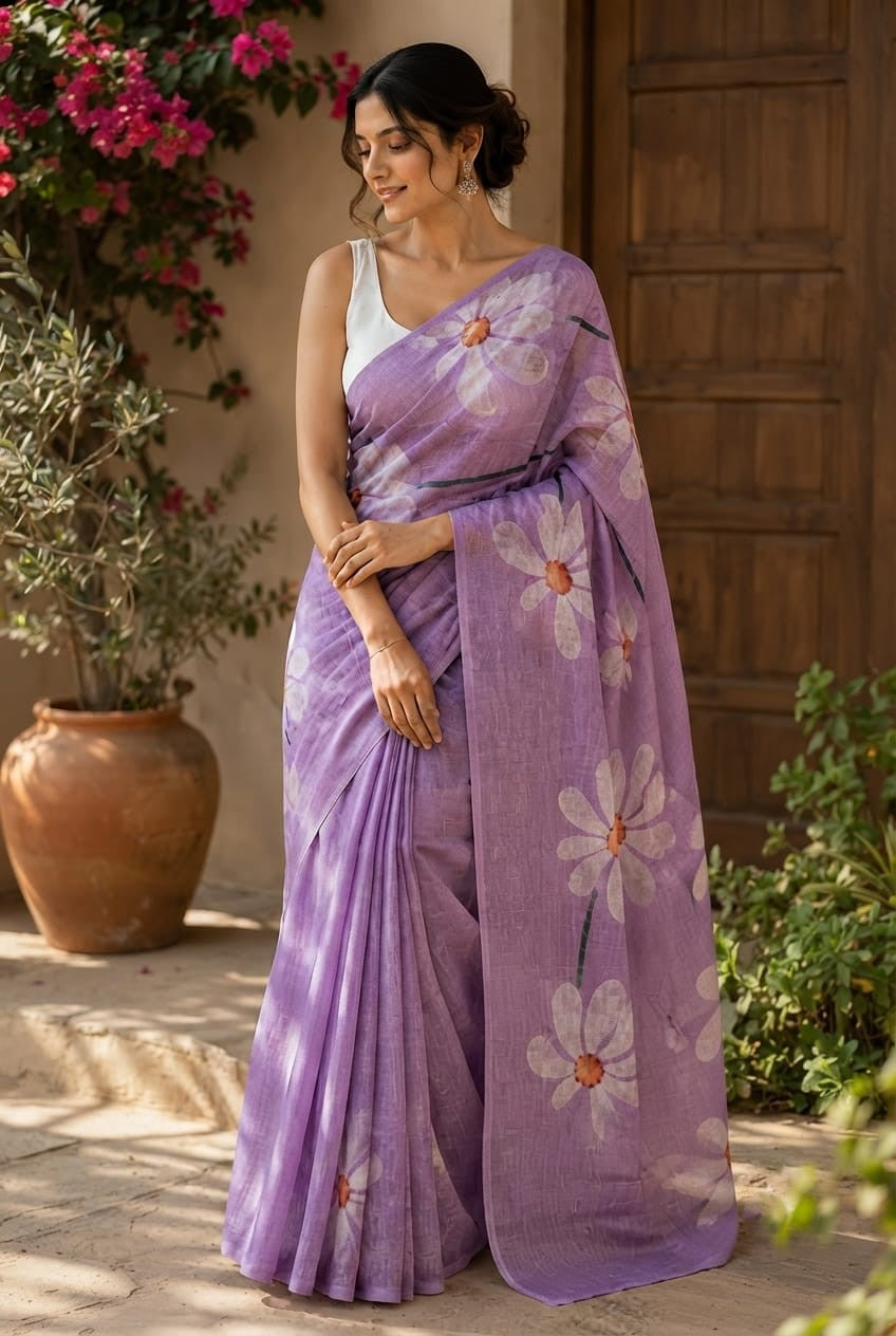 cotton sarees---              [Available in 3 colors]