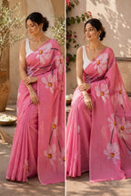 cotton sarees---              [Available in 3 colors]