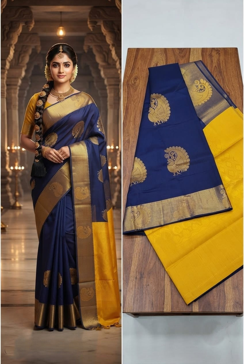 Chanderi Kuppadam Rich Silk Cotton Sarees-       [Available in 11 different combos]
