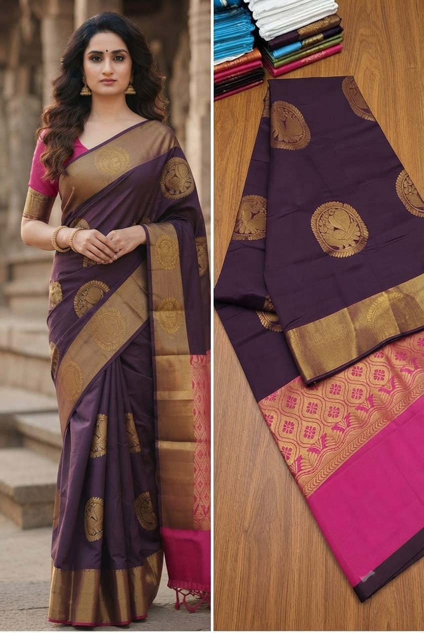 Chanderi Kuppadam Rich Silk Cotton Sarees-       [Available in 11 different combos]