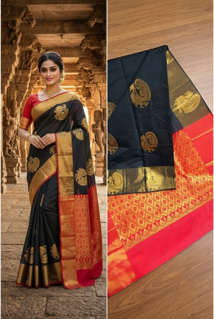Chanderi Kuppadam Rich Silk Cotton Sarees-       [Available in 11 different combos]