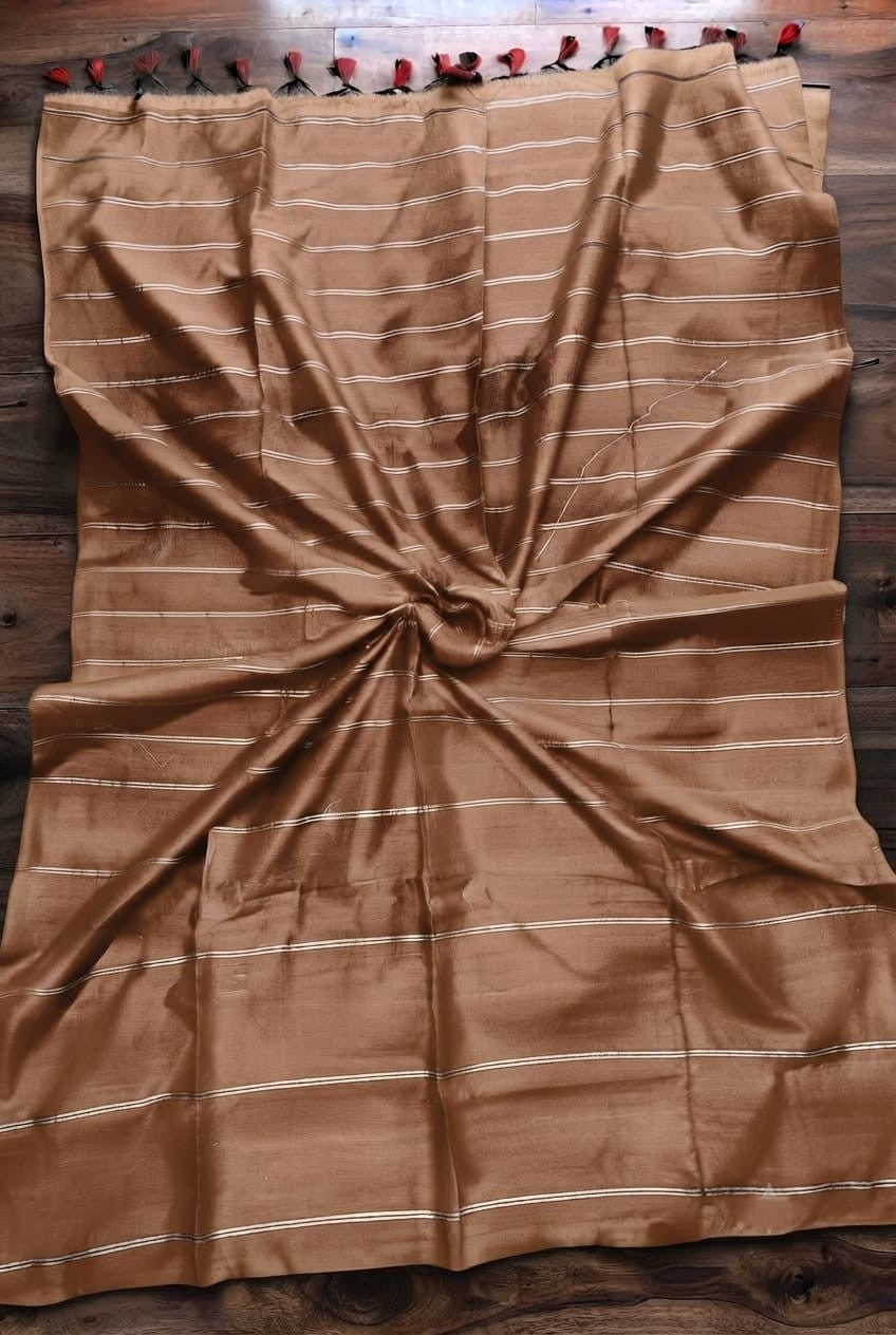 Pure Premium Khadi Cotton Sarees---                     [Available in 10 different shades]