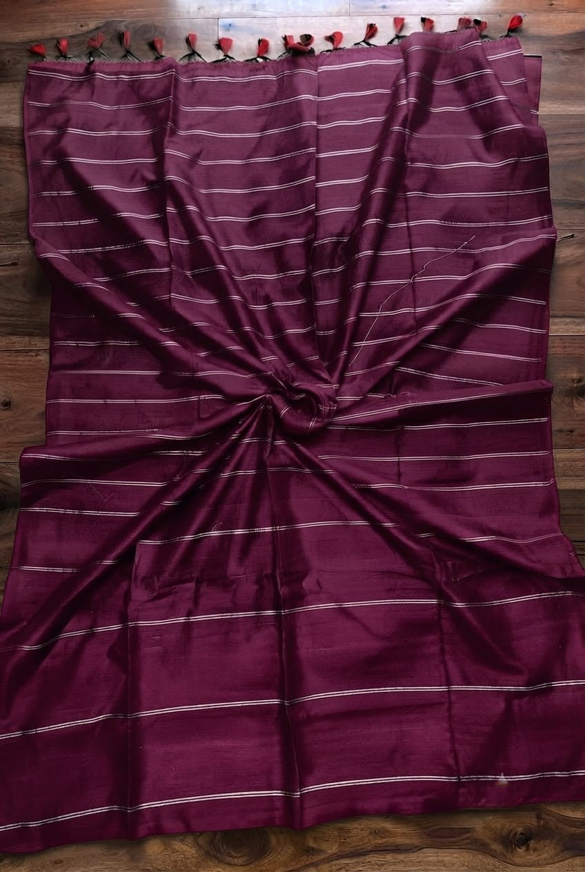 Pure Premium Khadi Cotton Sarees---                     [Available in 10 different shades]
