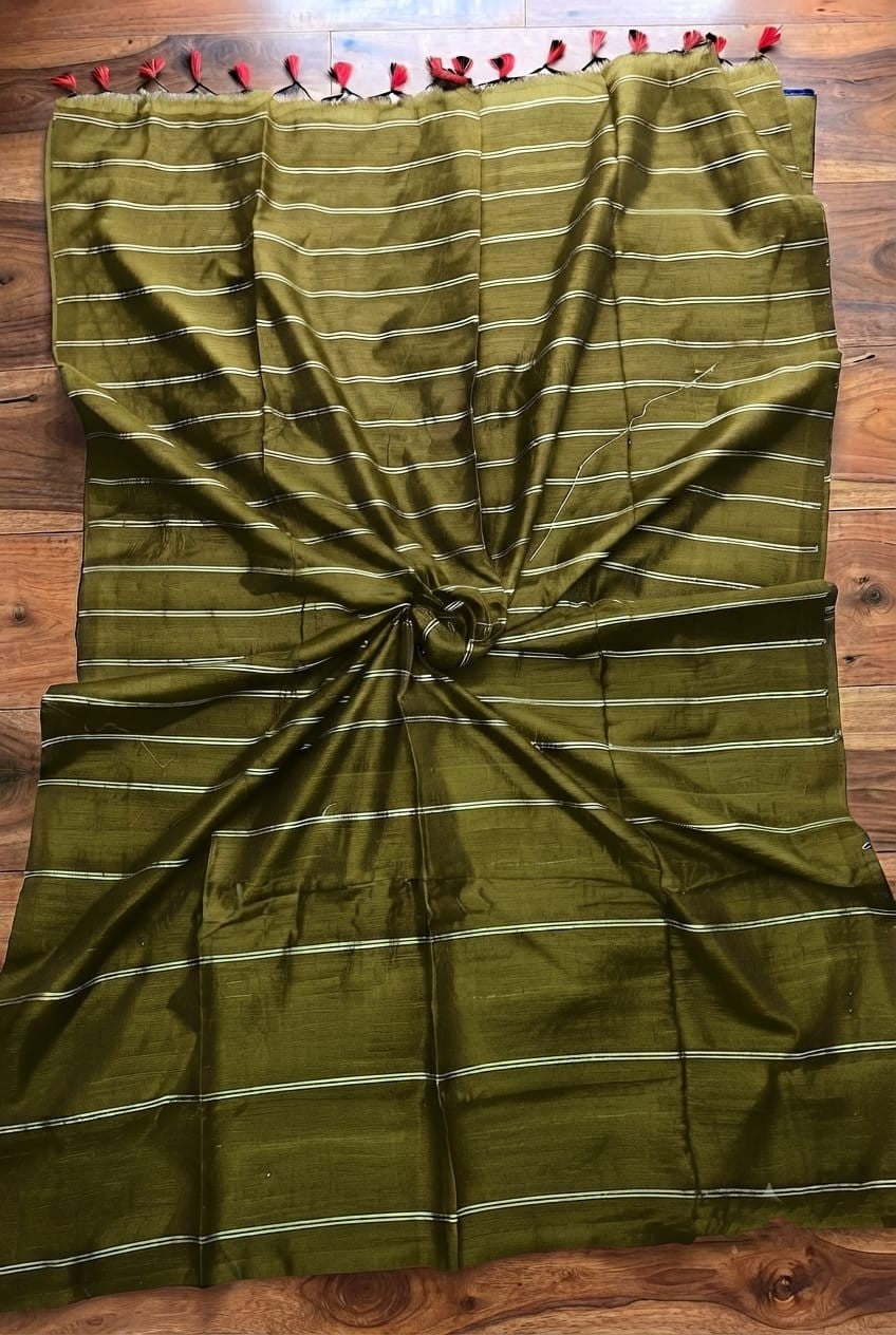 Pure Premium Khadi Cotton Sarees---                     [Available in 10 different shades]