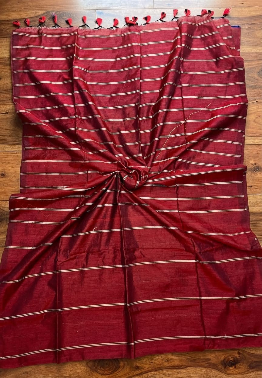 Pure Premium Khadi Cotton Sarees---                     [Available in 10 different shades]