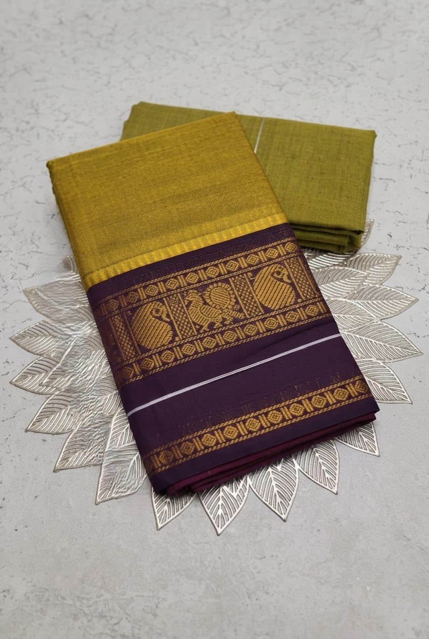 Pure Chettinad Cotton Sarees---             [Available in more than 15 combinations]
