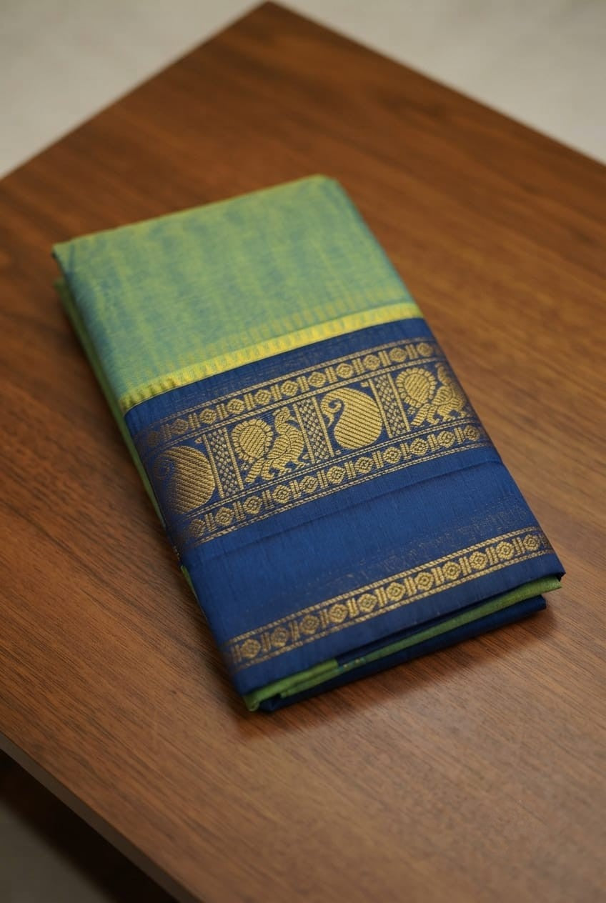 Pure Chettinad Cotton Sarees---             [Available in more than 15 combinations]