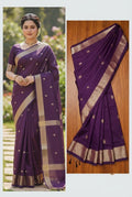 Silk Cotton Saree--                                 [Available in more than 10 different combinations]