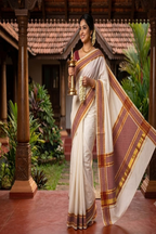 Check pattern kerala saree