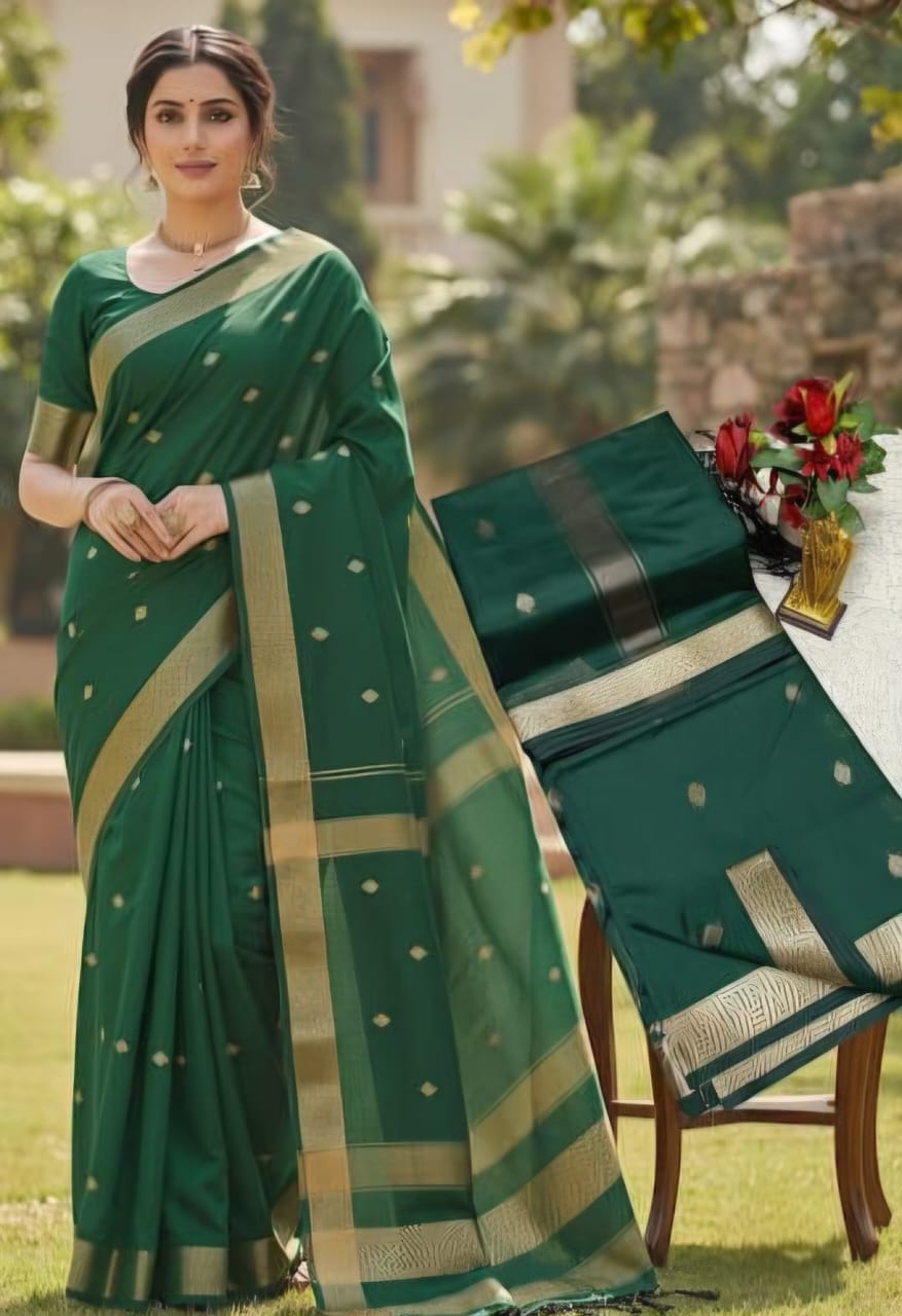 Cotton silk  sarees