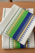 Multi-Tone Stripe with Temple Motif